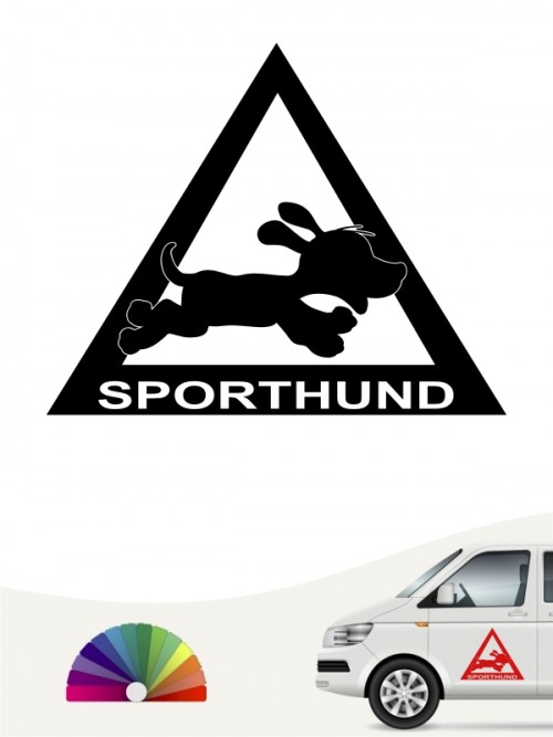 Hunde-Autoaufkleber Sporthund 1 von Anfalas.de