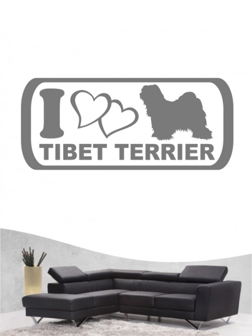 Tibet Terrier 6 - Wandtattoo