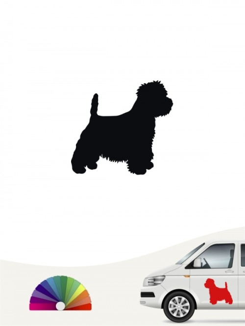 Hunde-Autoaufkleber West Highland Terrier 1 Mini von Anfalas.de