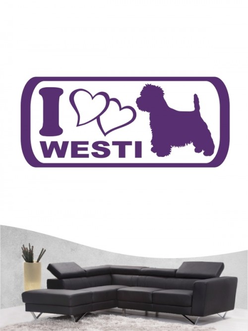 West Highland Terrier 6 - Wandtattoo