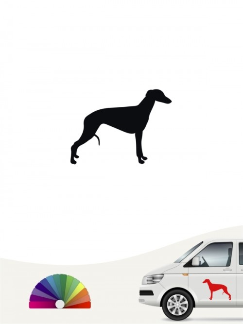 Hunde-Autoaufkleber Whippet 1 Mini von Anfalas.de