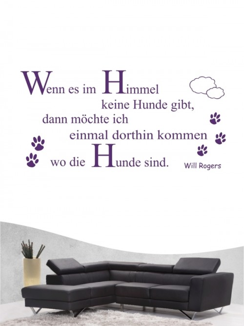 Hunde-Zitat 7 Wandtattoo von Anfalas.de