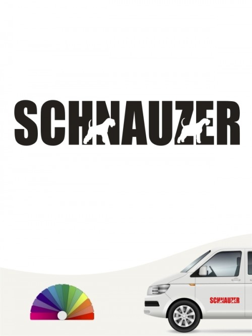 Zwergschnauzer Autoaufkleber von anfalas.de