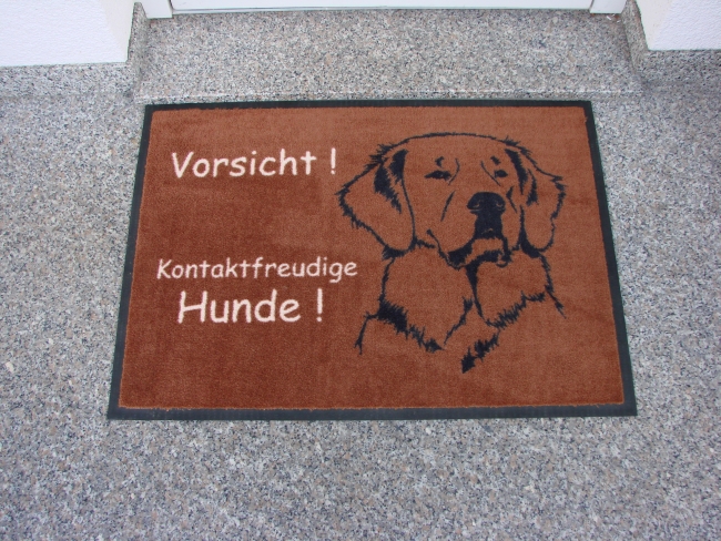 Fussmatte mit Hundemotiv selbst gestalten Anfalas.de