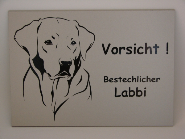 Hundschild Labrador Anfalas.de